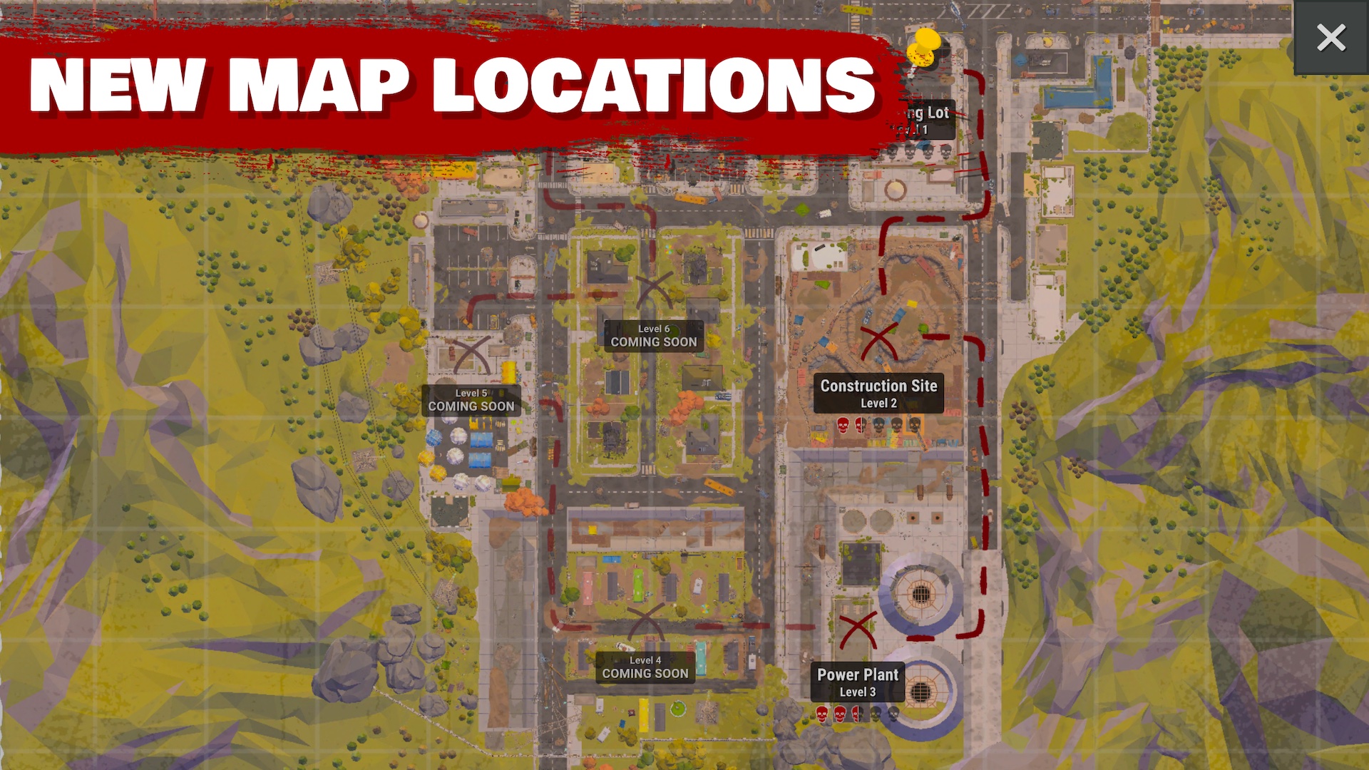 A later map location overrun with zombies